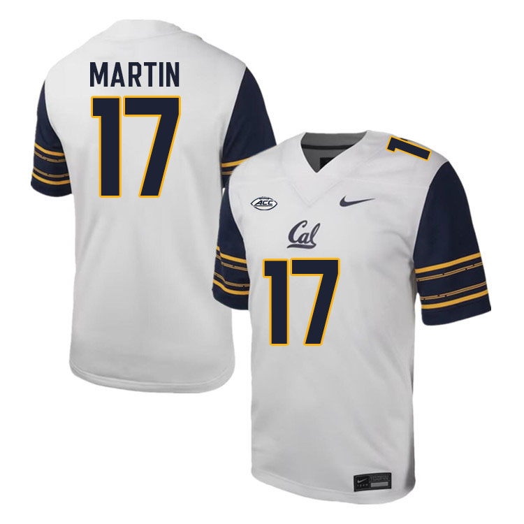 California Golden Bears #17 Josiah Martin ACC Conference College Football Jerseys Stitched-White